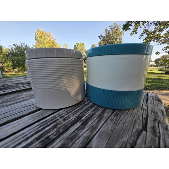 Pair Vintage Aladdin Thermo Jar Model #7000 Thermos Insulated Model #1155 - Picture 2 of 12